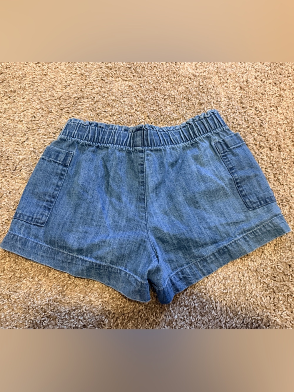 Old Navy girls Denim Shorts Size 8 Medium pull on Elastic Waist Casual Summer - Picture 3 of 5